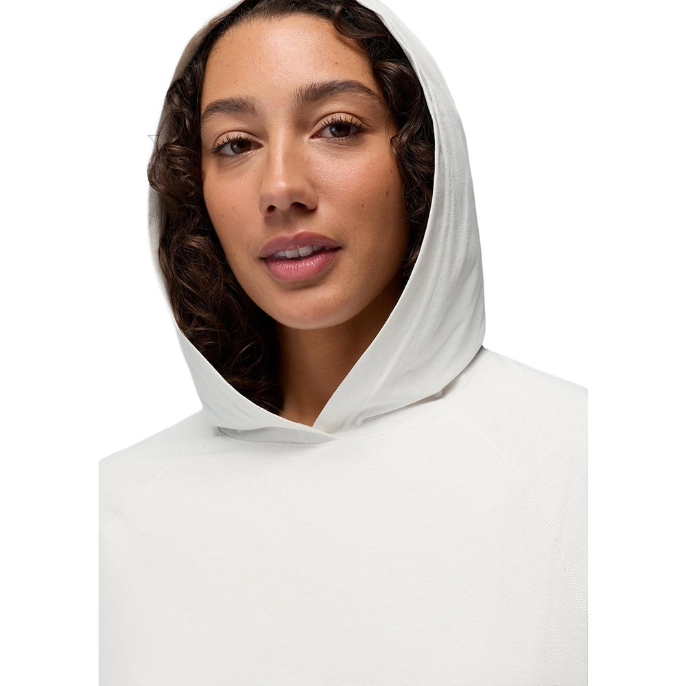 Prana Eileen Hoodie Pullover in White Color