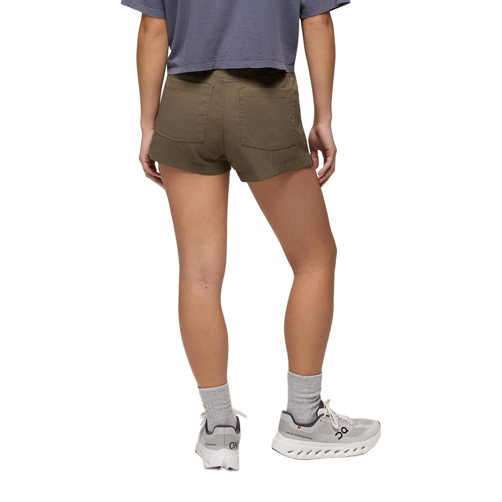 Prana Stretch Zion Halle Short in Brown Color