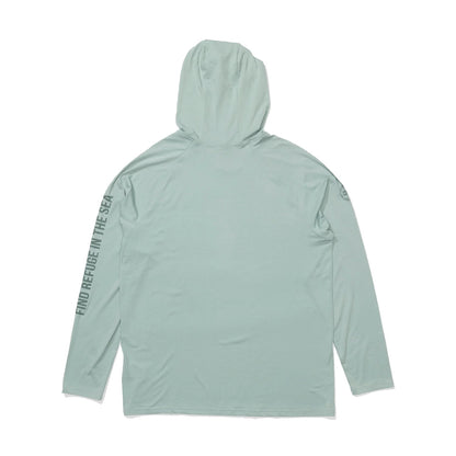 Salty Crew Mariner Lite UV Hoodie Swimsuits in Blue Color