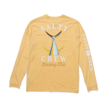 Salty Crew Tailed Ls Snshirt Swimsuits in Orange Color