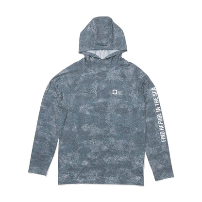 Salty Crew Mariner Lite UV Hoodie Swimsuits in Blue Color