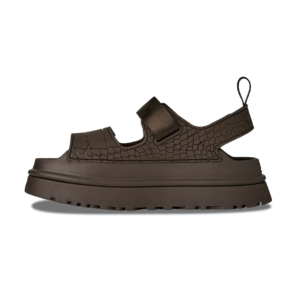 Ugg W Goldenglow Embossed Sandals in Grey Color
