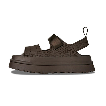 Ugg W Goldenglow Embossed Sandals in Grey Color