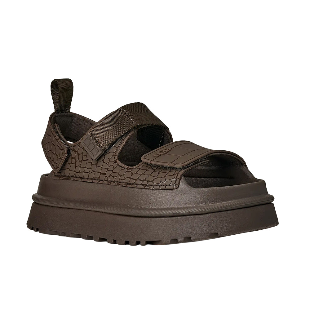 Ugg W Goldenglow Embossed Sandals in Grey Color
