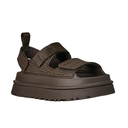 Ugg W Goldenglow Embossed Sandals in Grey Color