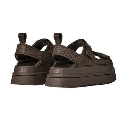 Ugg W Goldenglow Embossed Sandals in Grey Color