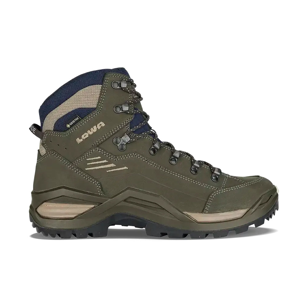 Lowa Renegade Evo GORE-Tex Mid Boots in Green Color