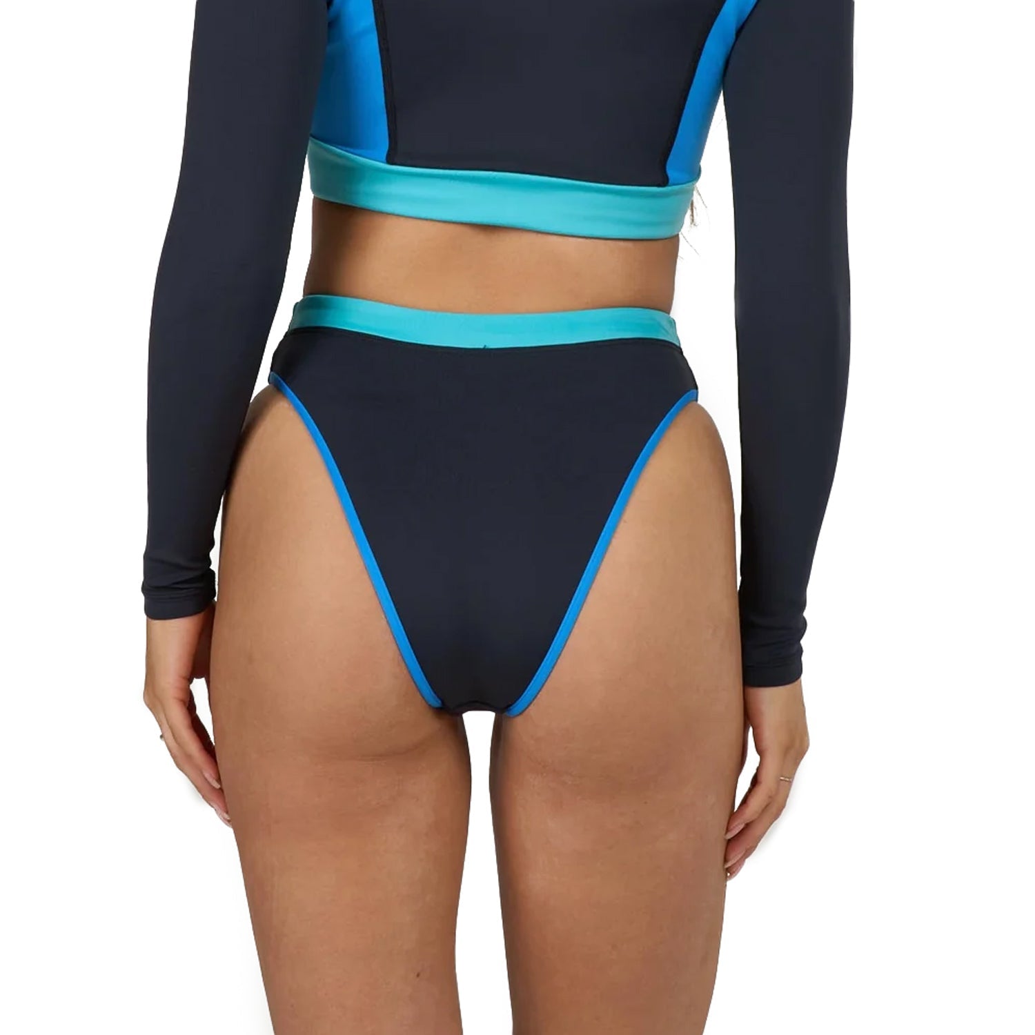 Salty Crew Surf Break Cheeky Pant Swimsuits in Blue Color