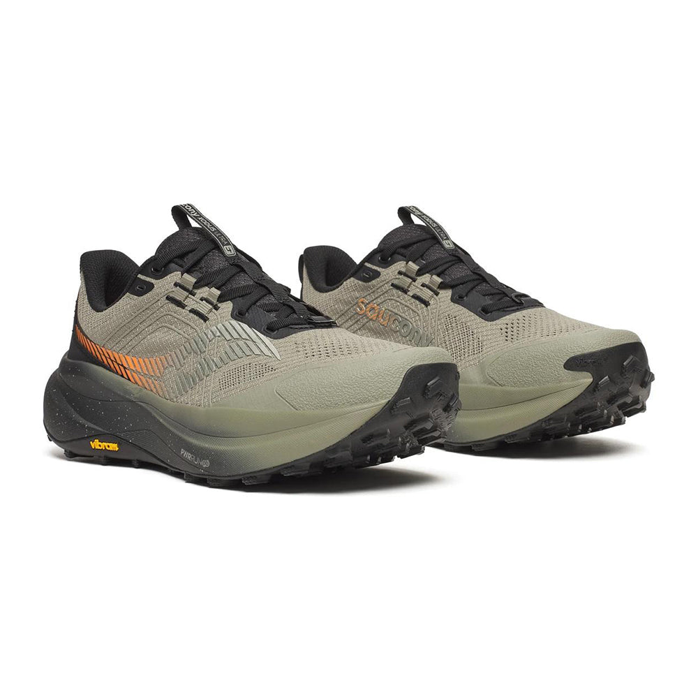 Saucony Xodus Ultra 4 Trail Running Shoes in Green Color
