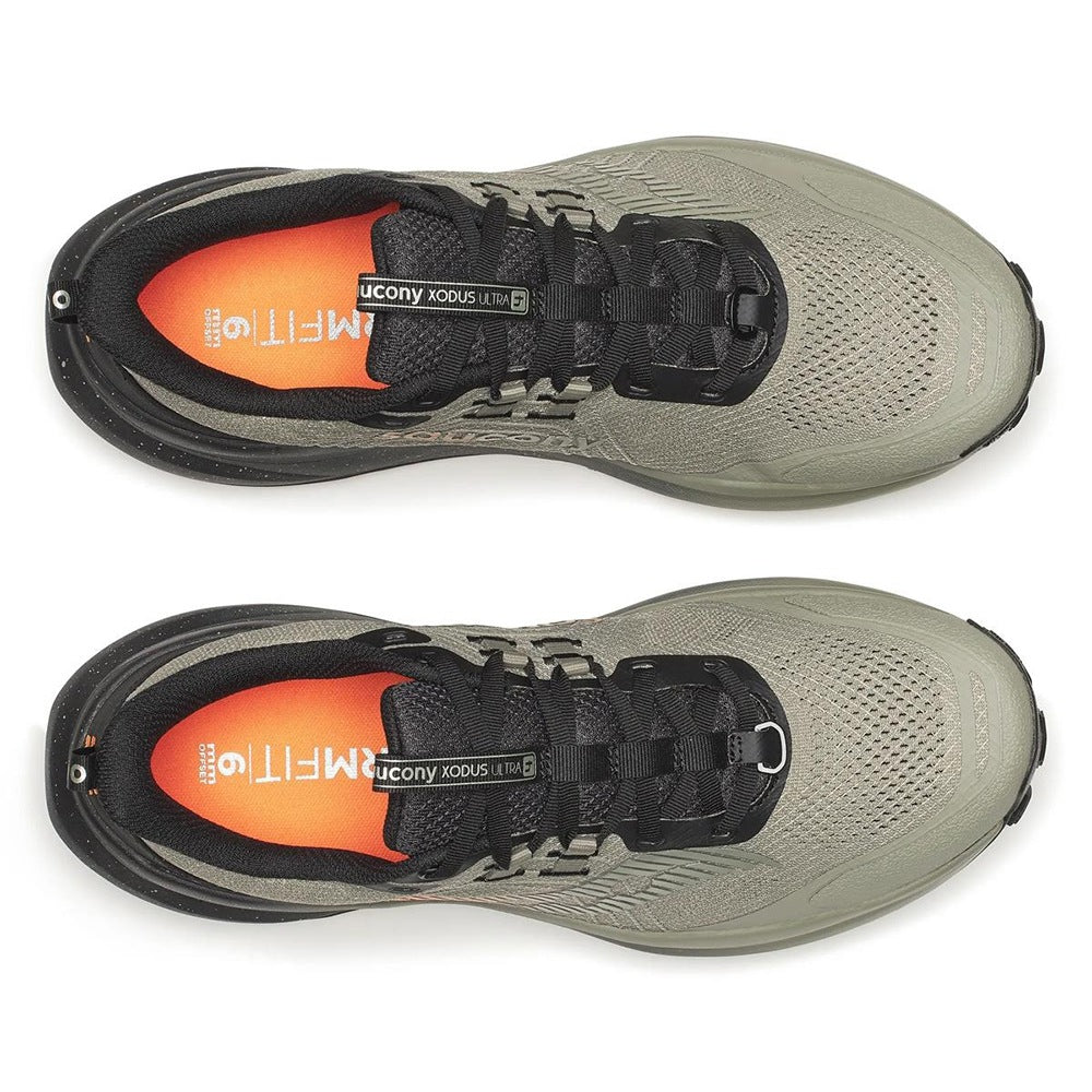 Saucony Xodus Ultra 4 Trail Running Shoes in Green Color