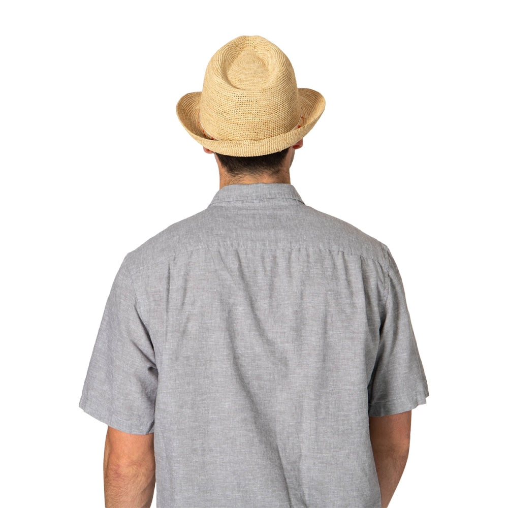 San Diego Hat Co. M Fedora Twisted Rope Tr Hats in White Color