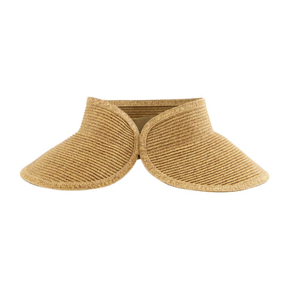 San Diego Hat Co. W Packable Visor Hats in Khaki Color