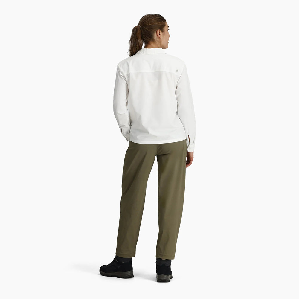 Royal Robbins Expedition 111 L/S Tops in White Color