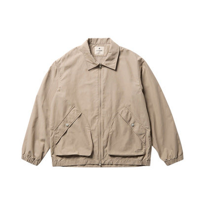 Snow Peak Light Dobby Harrgtn Jkt Midlayer in Khaki Color