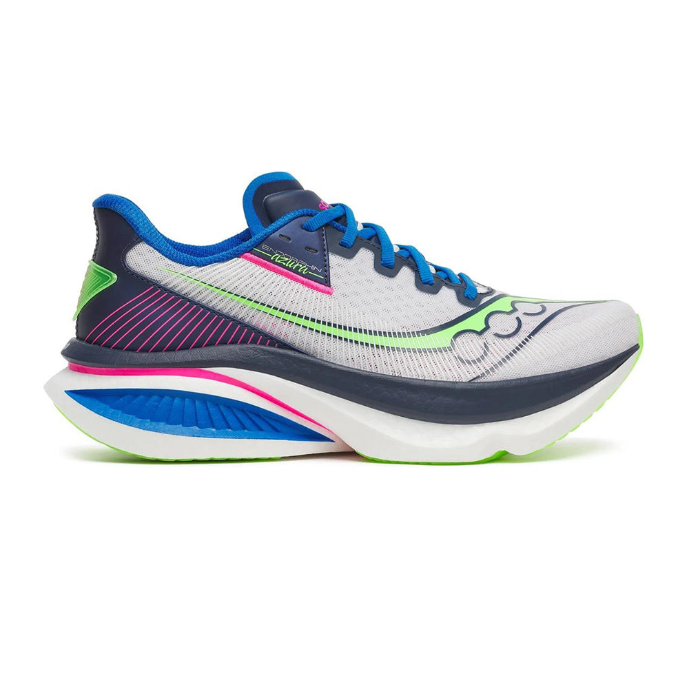 Saucony Mens Endorphin Speed 5 Shoes | CITRON/LAPIS – Paragon Sports