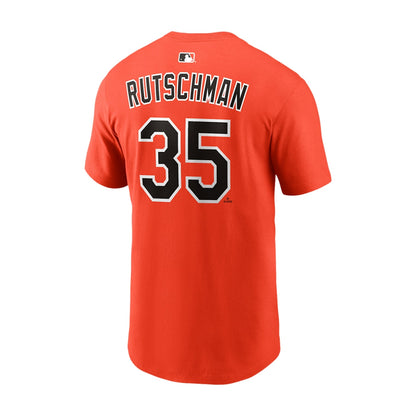 Nike Bal Rutschman Ss Fan Apparel in Orange Color