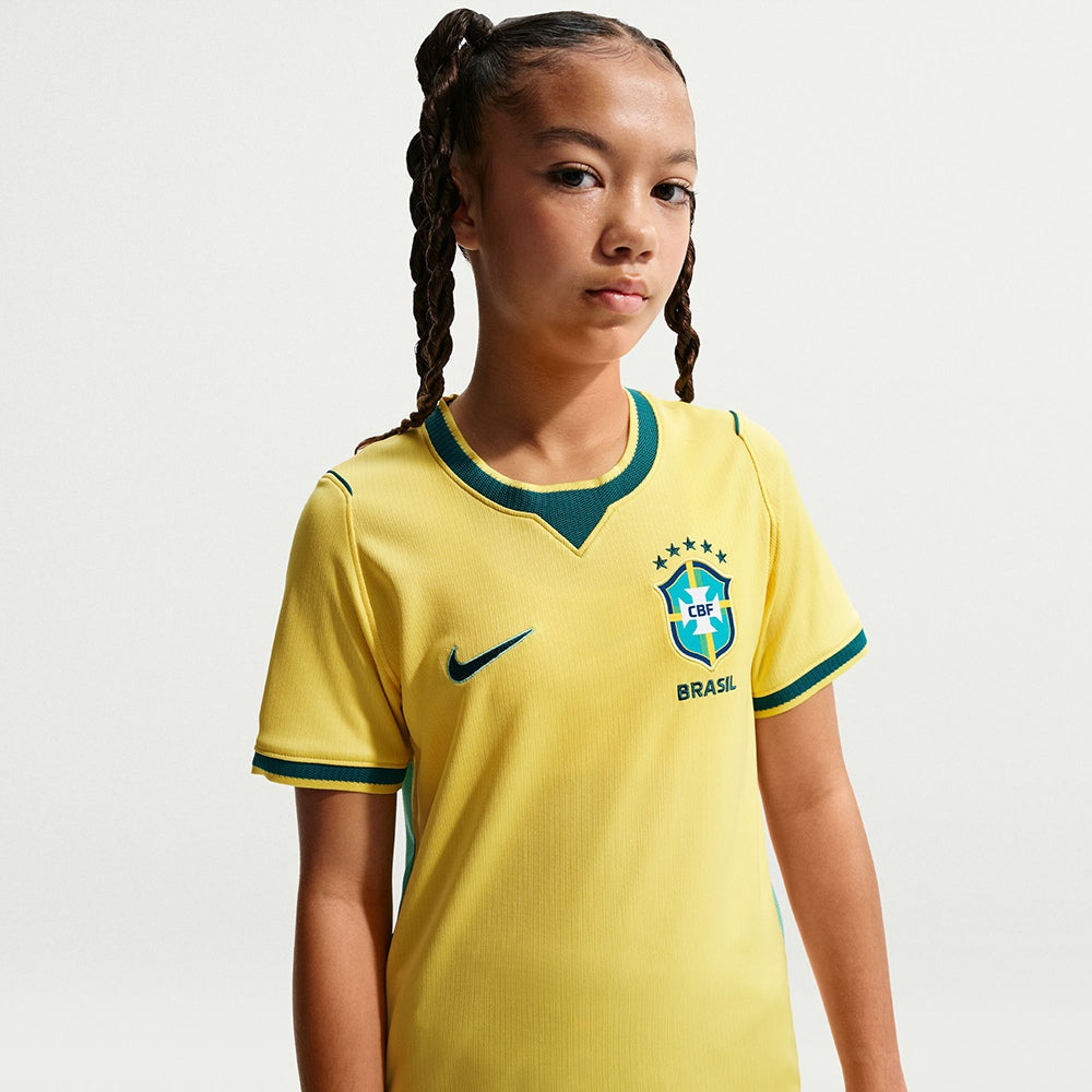 Nike Brazil 2026 Stadium Home Fan Apparel in Yellow Color