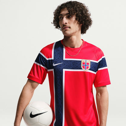 Nike Norway 2026 Stadium Home Fan Apparel in Red Color
