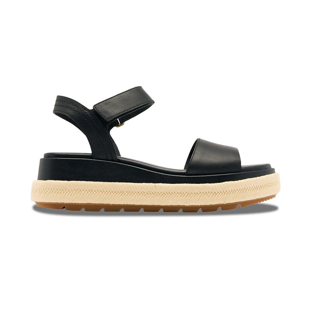Sorel Sunpeak Platform Sandal in Black Color