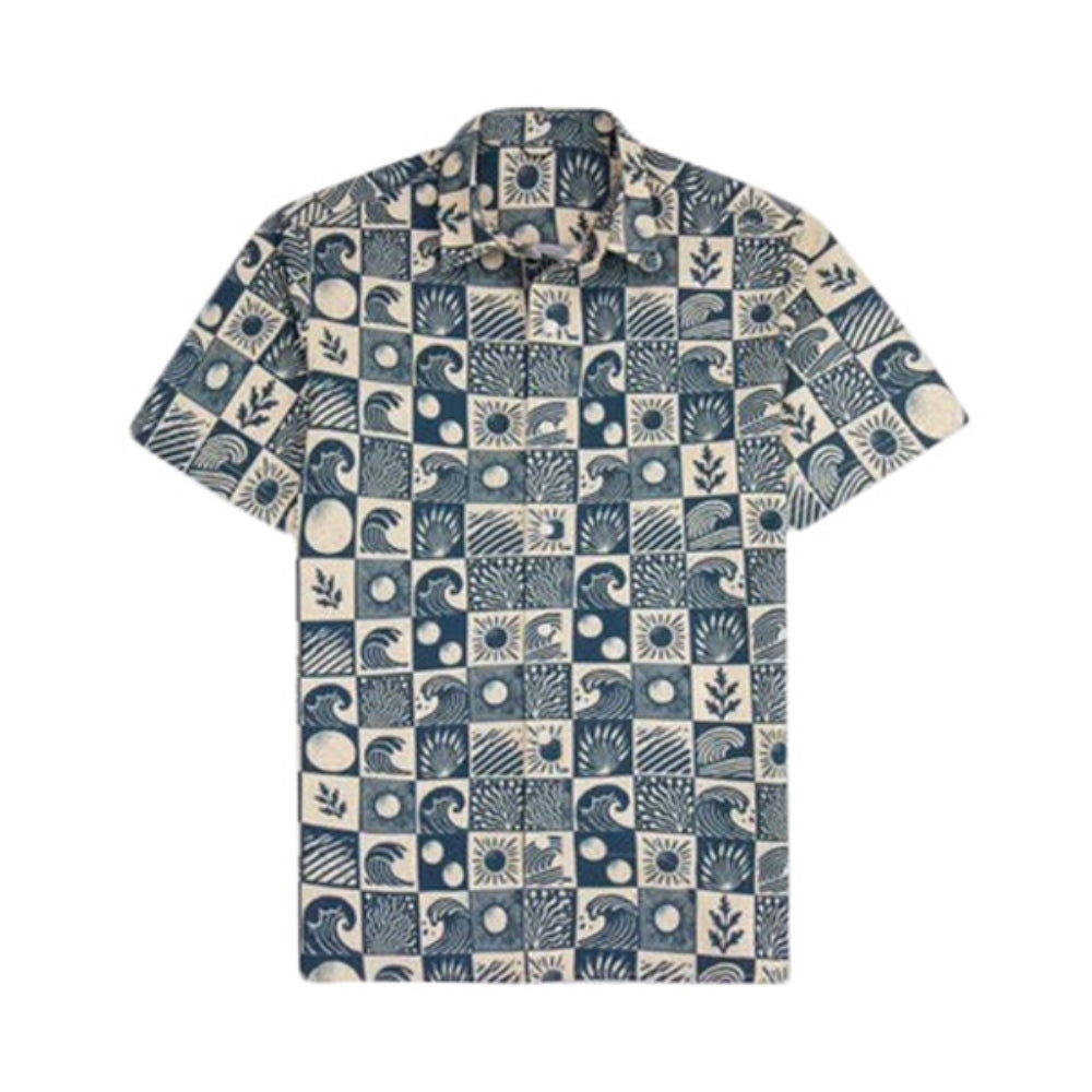 Jetty Sandspit Tech Shirt Tops in Blue Color