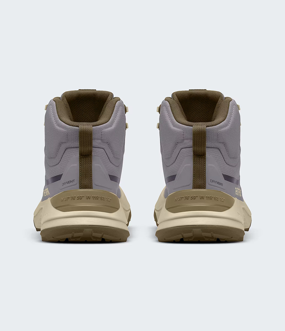 The North Face Womens Fastpack Mid Wp Hiking Boots in Grey Color