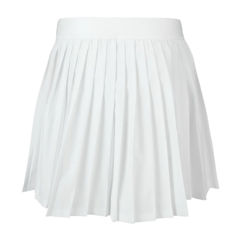 Lacoste Logo Sport Pleated Skirt in White Color