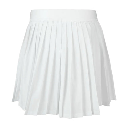 Lacoste Logo Sport Pleated Skirt in White Color