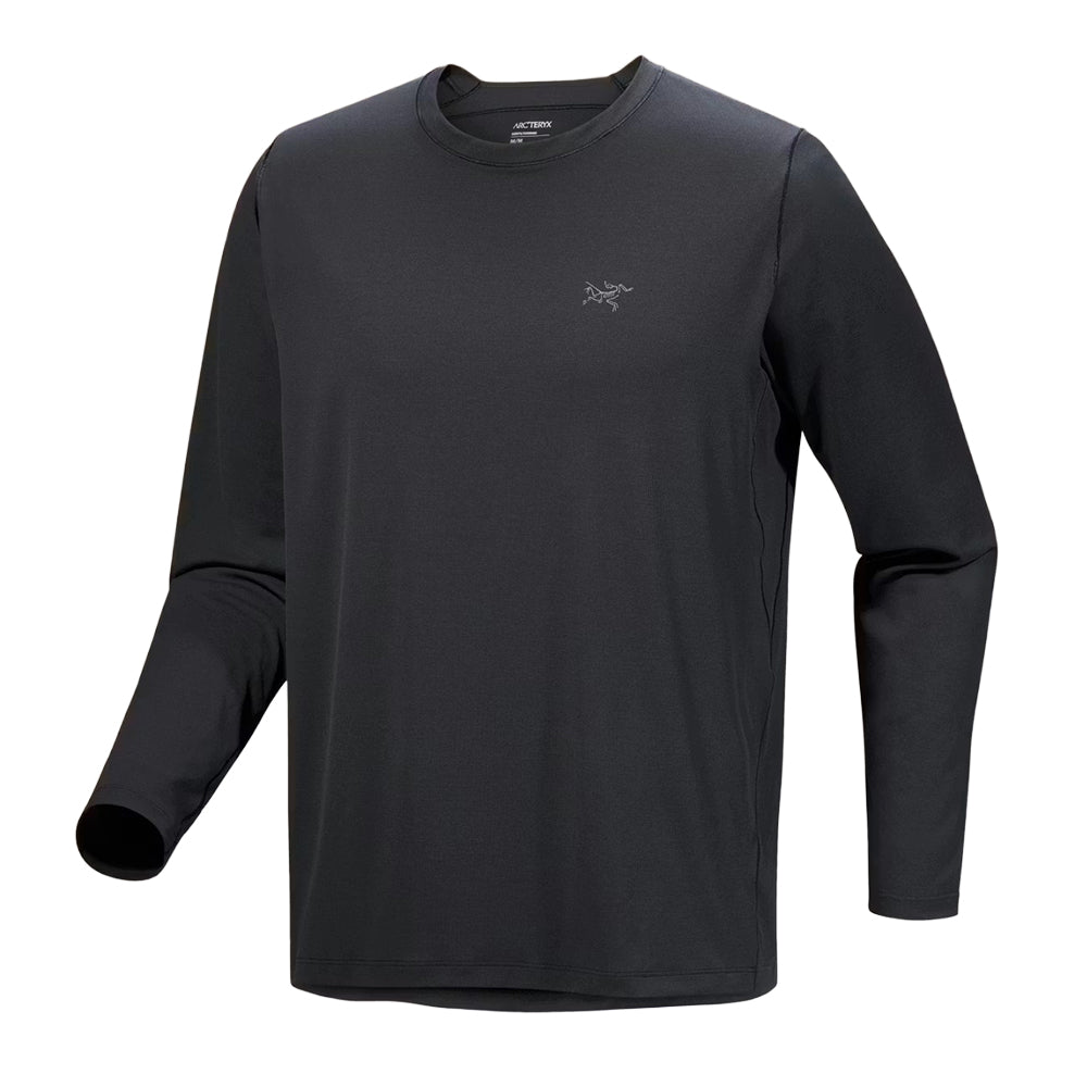 【tae】 Arc'teryx Womens Taema Crew Neck Long Sleeve Shirt | BLACK HEATHER