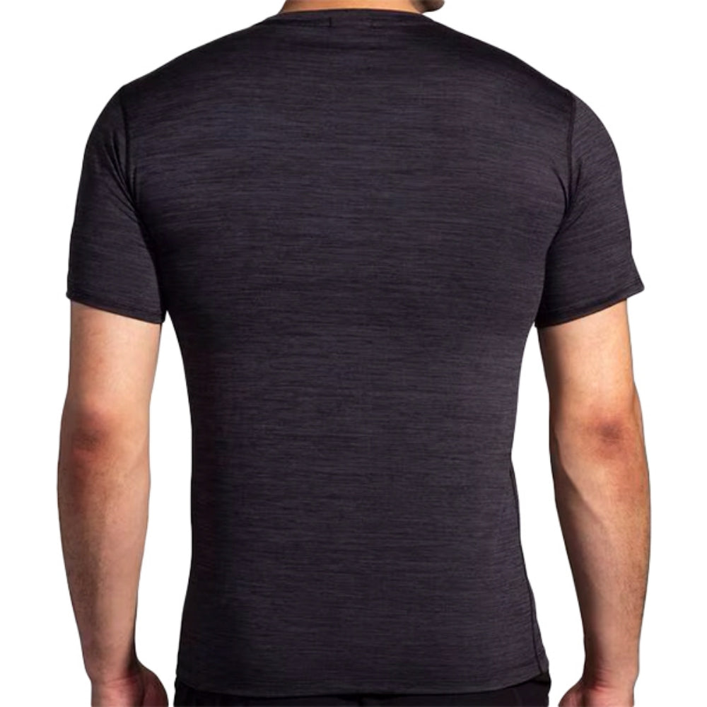 Brooks Luxe Short Sleeve Tops in Black Color