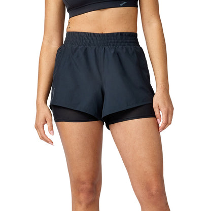 Brooks Dash 2-In-1 Short in Black Color
