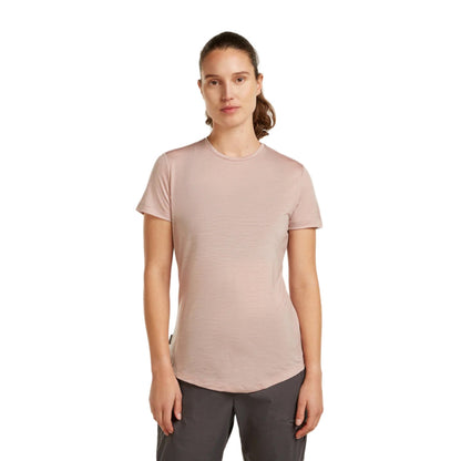 Icebreaker W S/S T Cool-Lite Sphere Tops in Pink Color