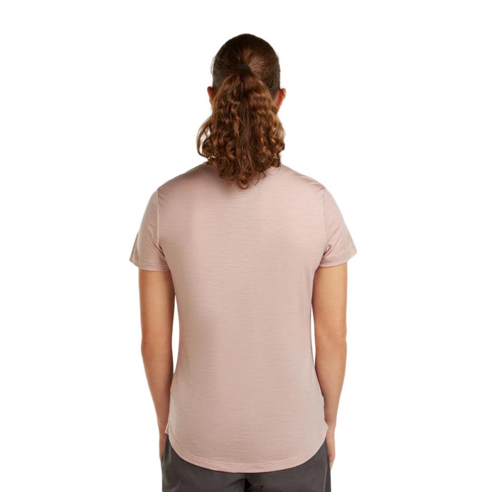 Icebreaker W S/S T Cool-Lite Sphere Tops in Pink Color