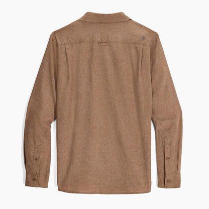 Royal Robbins Mens Amp Lite 11 L/S Tops in Brown Color