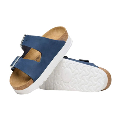 Birkenstock Arizona Flex Platform Sandals in Blue Color