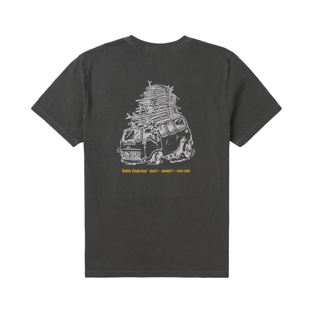 Katin Haulin Tee Tops in Grey Color