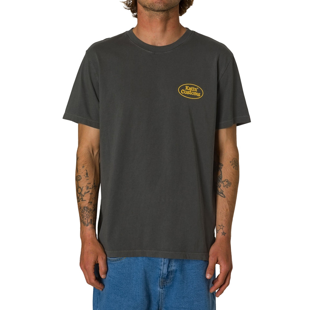 Katin Haulin Tee Tops in Grey Color