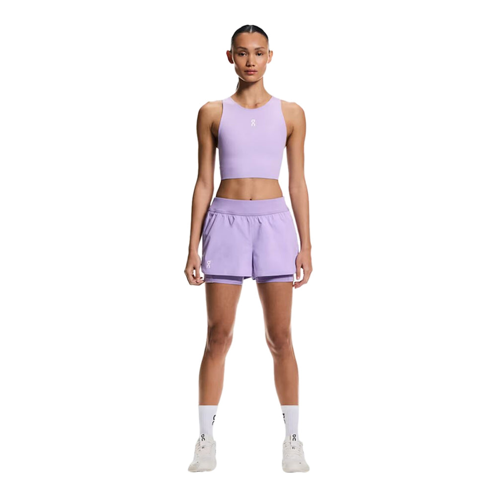 On 3 In Court Short 2 In 1 Shorts in Purple Color