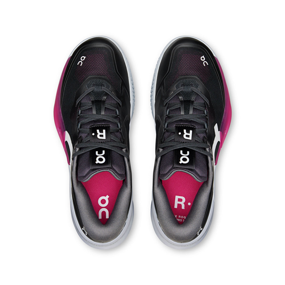On Roger Pro 3 Clay W Tennis Shoes in Black Color
