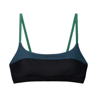 Prana Baja Bound Adjustabletop Swimsuits in Blue Color