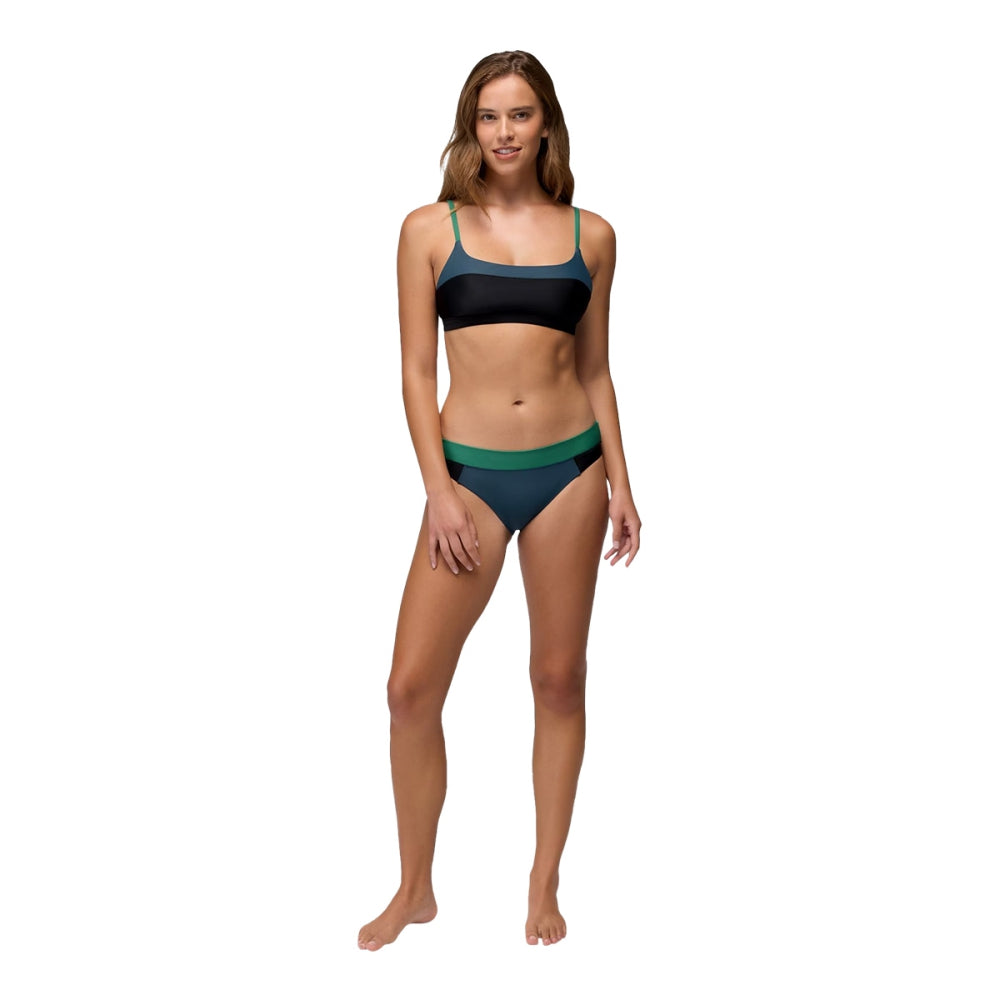 Prana Baja Bound Adjustabletop Swimsuits in Blue Color