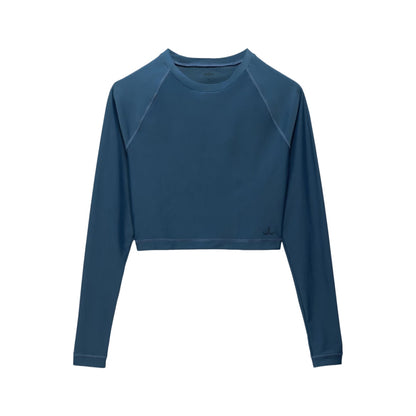 Prana Baja Bound Rashguard Swimsuits in Blue Color