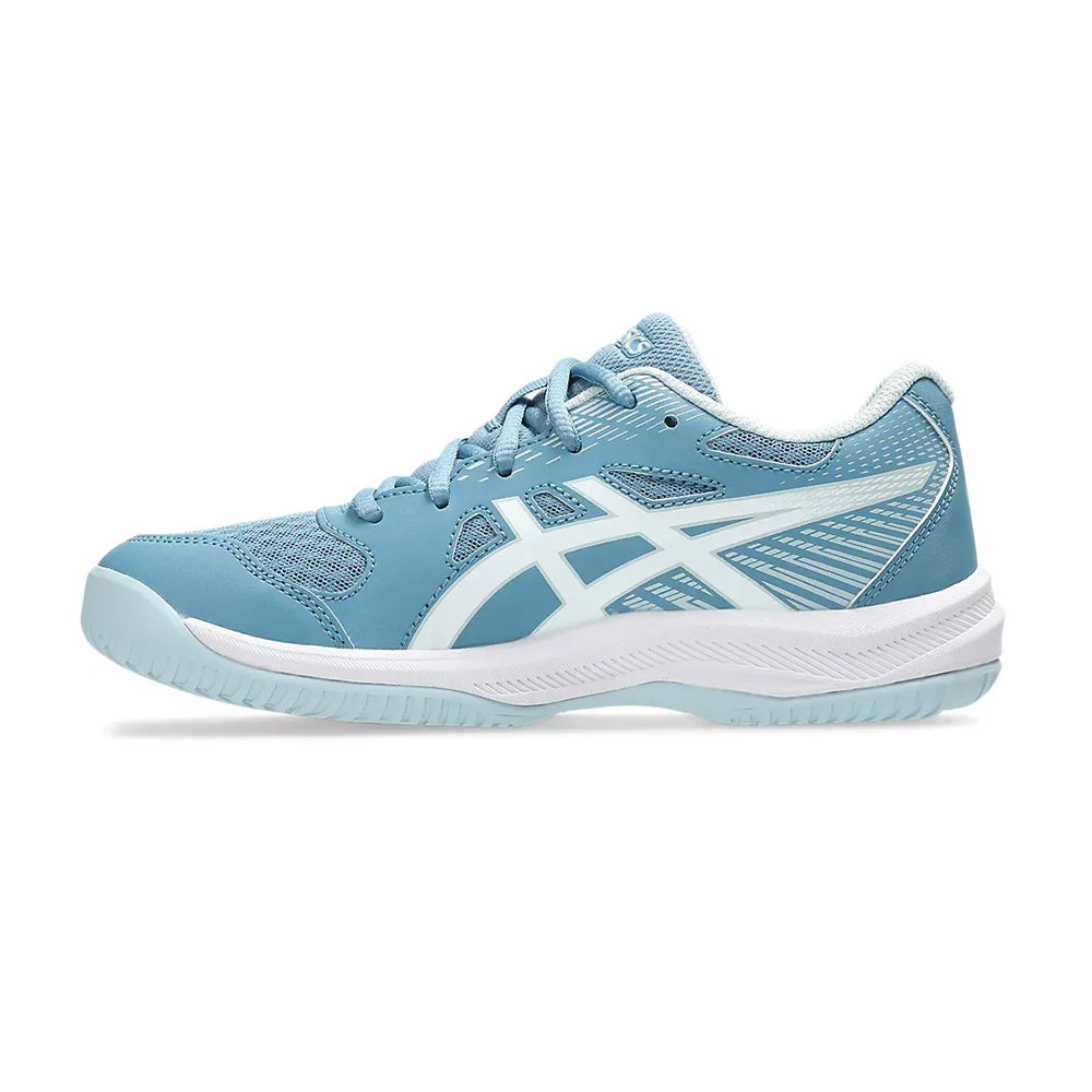Asics Upcourt 6 Gs Tennis Shoes in Blue Color