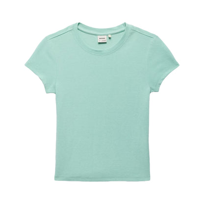 Prana Lotus Short Sleeve Tee Tops in Blue Color