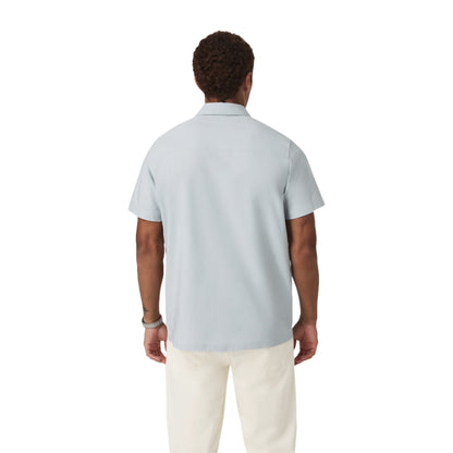 Vuori short sleeve Manhattan Button Down Tops in Green Color