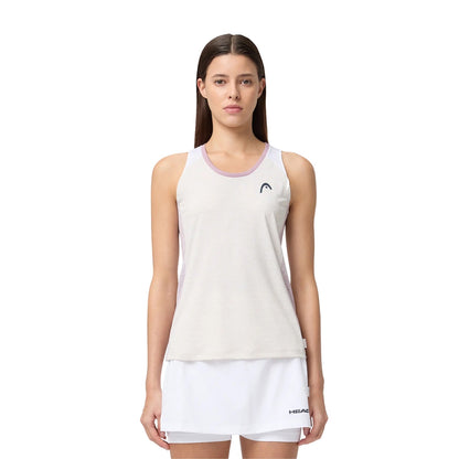 Head Play Tech Tank Top in White Color