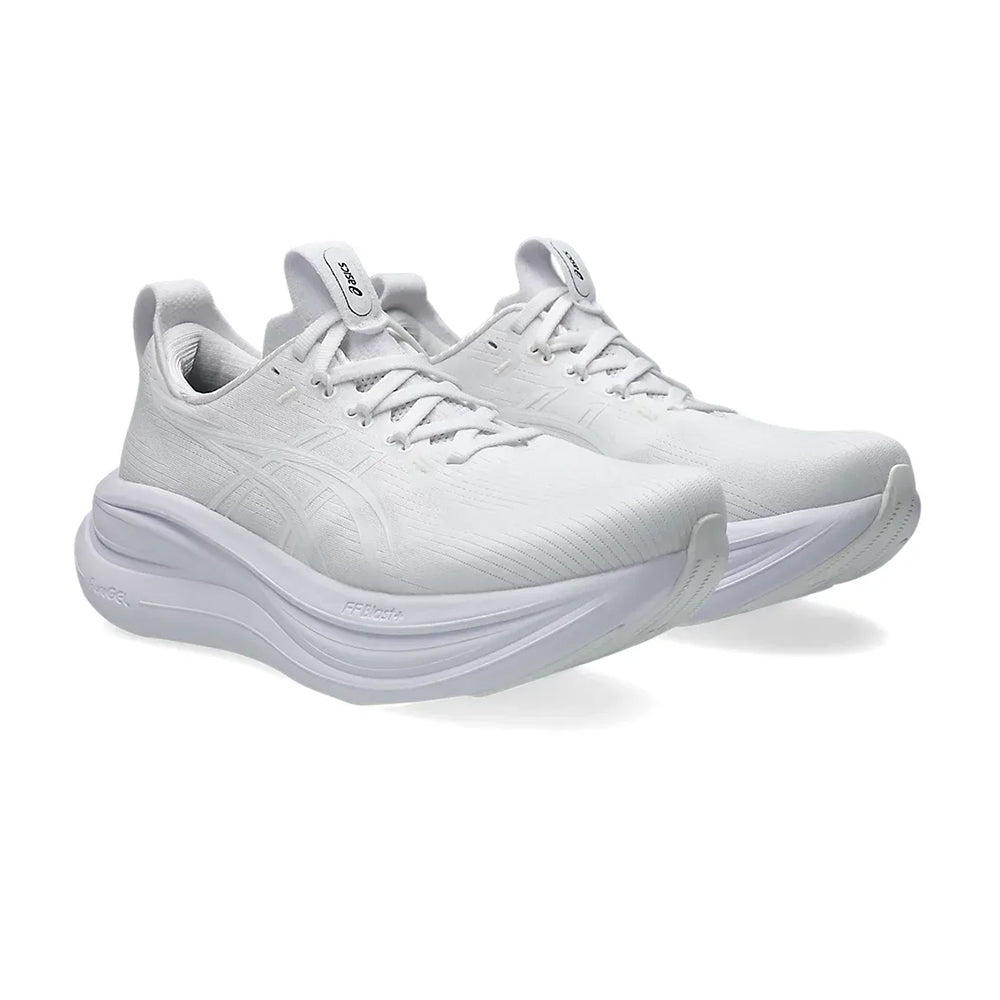 Asics GEL-Nimbus 28 Running Shoes in White Color