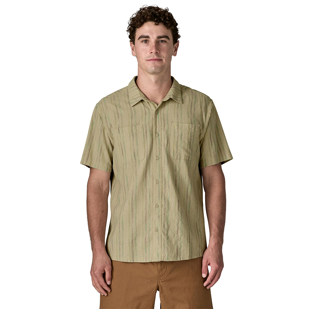 Patagonia M'S Back Step Shirt Tops in Grey Color