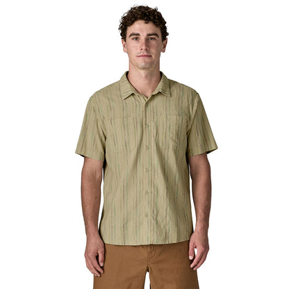 Patagonia M'S Back Step Shirt Tops in Grey Color