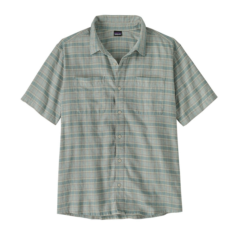 Patagonia M'S Back Step Shirt Tops in Blue Color