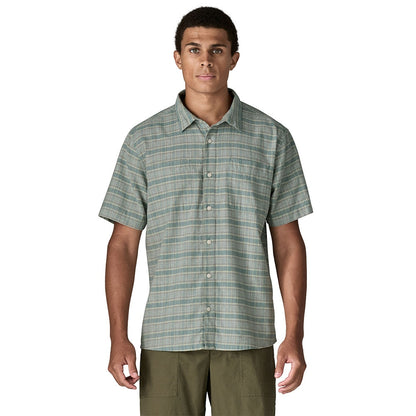 Patagonia M'S Back Step Shirt Tops in Blue Color